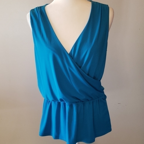 𝅺ellen Tracy Peplum Blouse - Picture 1 of 7